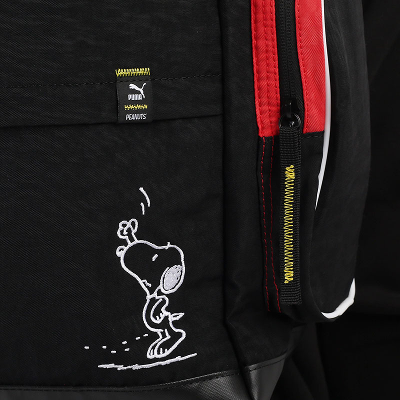  черный рюкзак PUMA x Peanuts Backpack 07814301 - цена, описание, фото 2